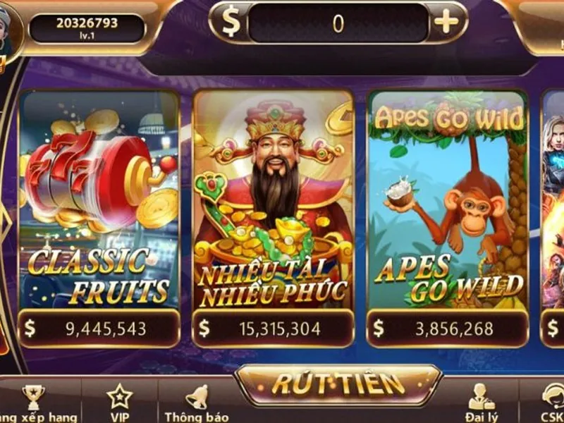 Biểu tượng RTP và độ biến động trong game slot